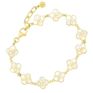 All Over Petal Sterling Bracelet