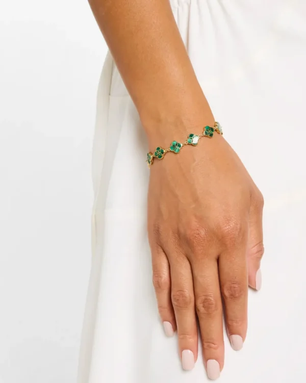 All Over Petal Sterling Bracelet