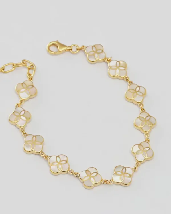 All Over Petal Sterling Bracelet