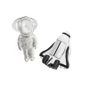 Astronaut Bobble Head & Shuttle Sterling Cufflinks