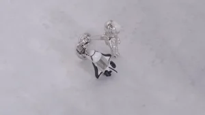 Astronaut Bobble Head & Shuttle Sterling Cufflinks