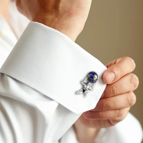 Atlas Carrying the World Sterling Cufflinks