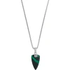 Azurite Malachite Arrow Pendant Necklace