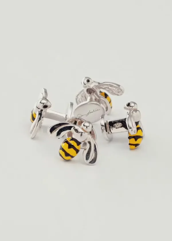Bee Sterling Tuxedo Studs