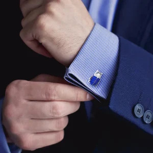 Beetle Spotted Sterling Cufflinks