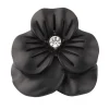 Black Flower Lapel Pin
