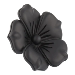 Black Flower Lapel Pin