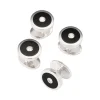 Black Onyx & Diamond Round Tuxedo Studs