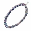 Blue Sapphire & Pearls Flex Bracelet