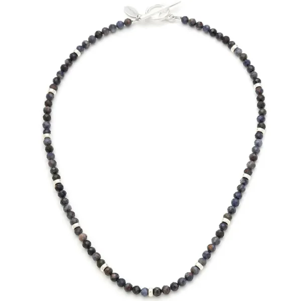 Blue Sapphire Beaded Necklace