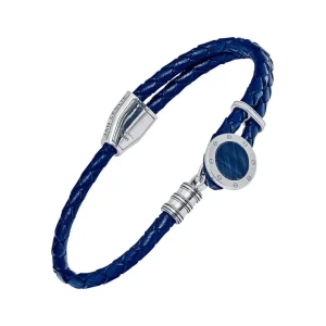 Braided Leather Blue Tiger's Eye Bracelet