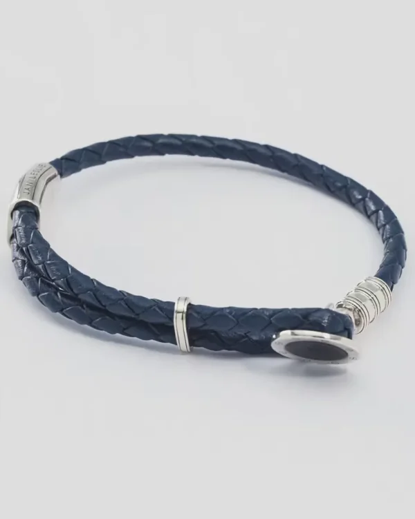 Braided Leather Blue Tiger's Eye Bracelet