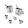 Champagne Bottle on ice Sterling Cufflinks & Studs