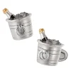 Champagne Bottle on ice Sterling Cufflinks