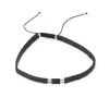 Chiclet Sterling Beaded Pull Cord Bracelet