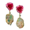 Cinque Terre 18K Gold One of a Kind Earrings