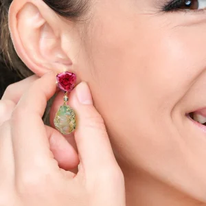 Cinque Terre 18K Gold One of a Kind Earrings