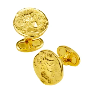 Coin 18K Gold Vermeil Cufflinks