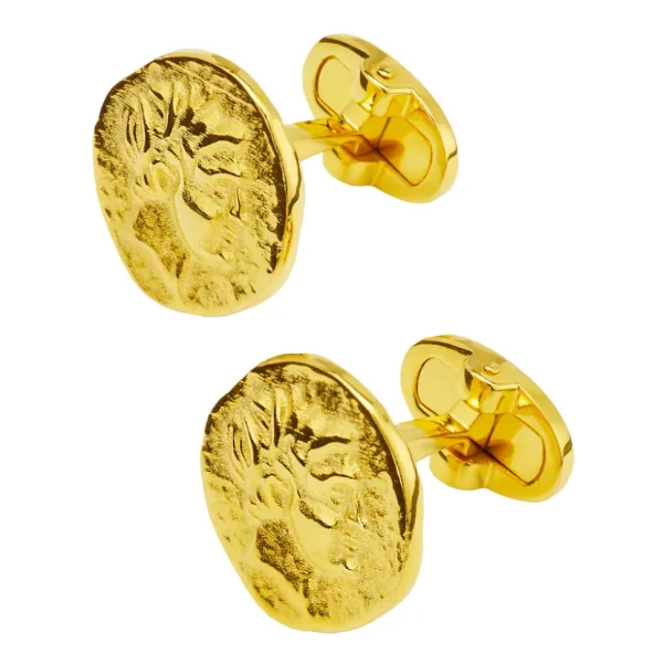 Coin 18K Gold Vermeil Cufflinks