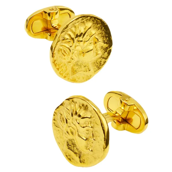 Coin 18K Gold Vermeil Cufflinks