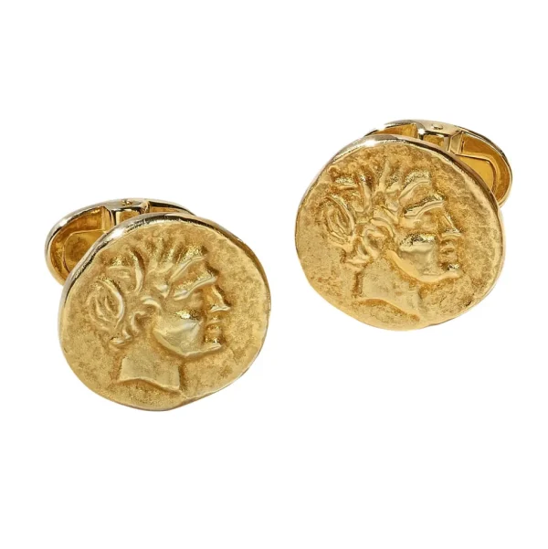 Coin 18K Gold Vermeil Cufflinks