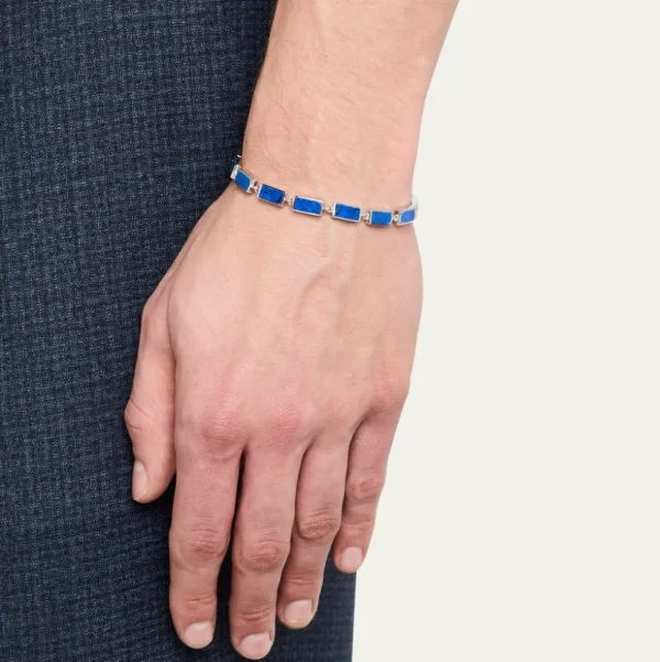 Dash Collection Gemstone Bracelet Sterling Silver