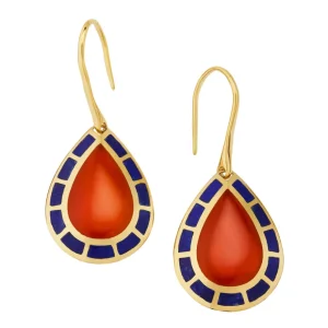Dash Gemstone Gold Vermeil Sterling Teardrop Earrings