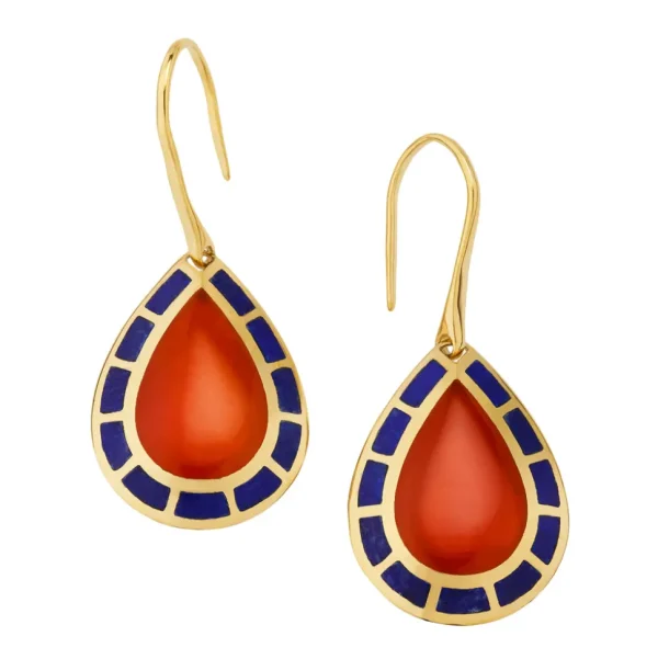 Dash Gemstone Gold Vermeil Sterling Teardrop Earrings