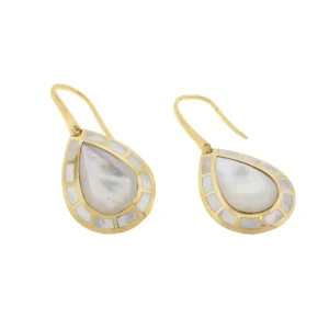 Dash Gemstone Gold Vermeil Sterling Teardrop Earrings