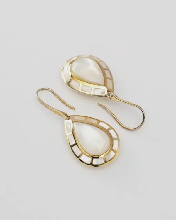 Dash Gemstone Gold Vermeil Sterling Teardrop Earrings