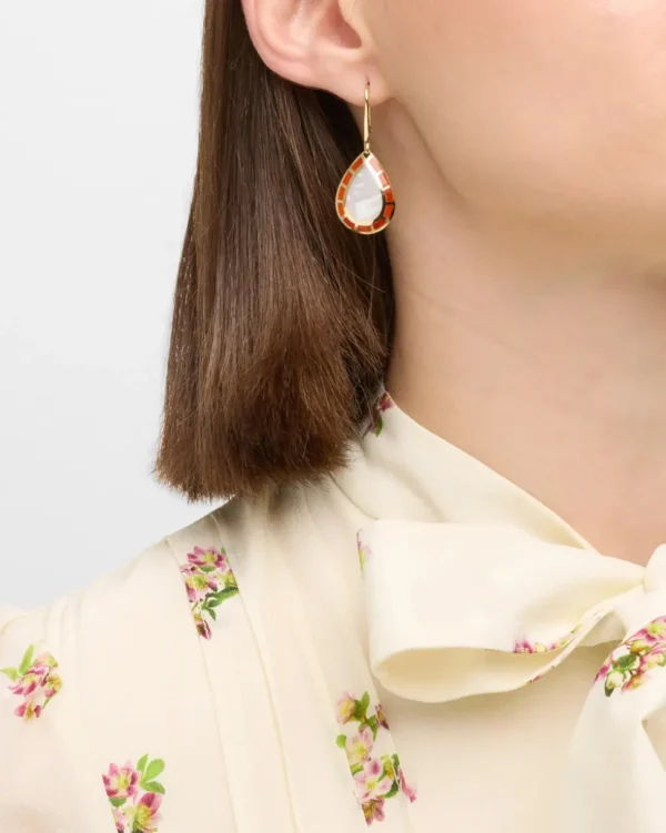 Dash Gemstone Gold Vermeil Sterling Teardrop Earrings