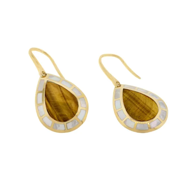 Dash Gemstone Gold Vermeil Sterling Teardrop Earrings