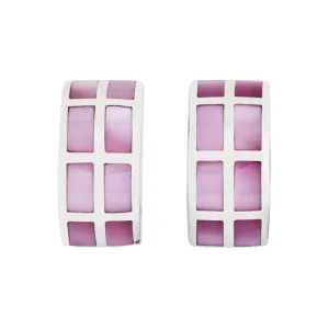 Dash Gemstone Sterling Silver Huggie Earrings