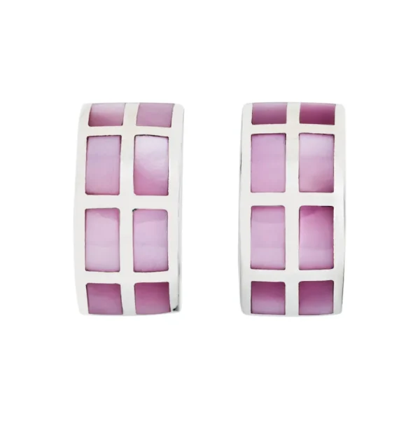 Dash Gemstone Sterling Silver Huggie Earrings