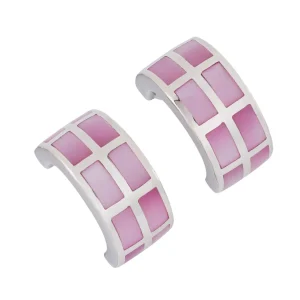 Dash Gemstone Sterling Silver Huggie Earrings