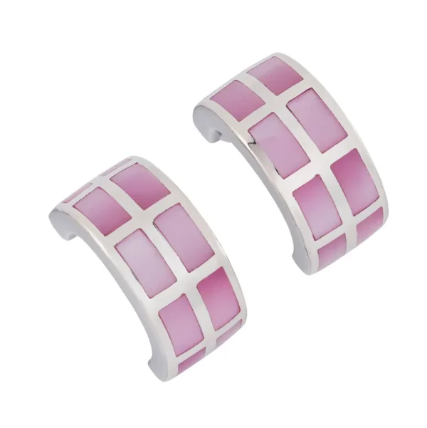 Dash Gemstone Sterling Silver Huggie Earrings