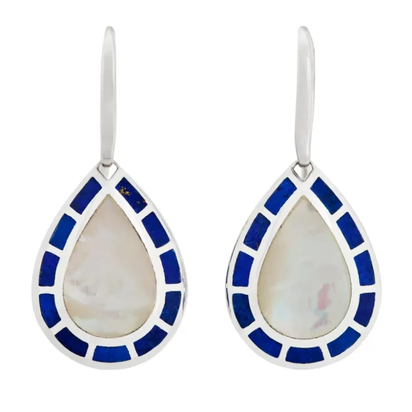 Dash Mother of Pearl Sterling Earrings