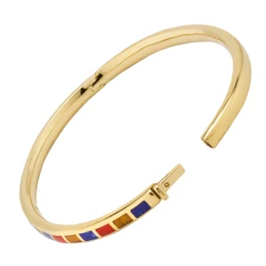 Dash Multicolor Gold Vermeil Sterling Bangle Bracelet