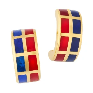Dash Multicolor Sterling Huggie Earrings