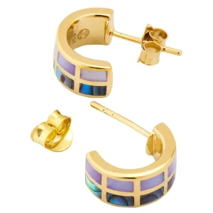Dash Multicolor Sterling Huggie Earrings