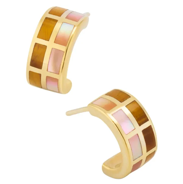 Dash Multicolor Sterling Huggie Earrings