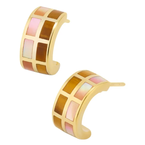 Dash Multicolor Sterling Huggie Earrings