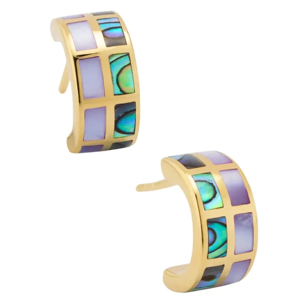 Dash Multicolor Sterling Huggie Earrings