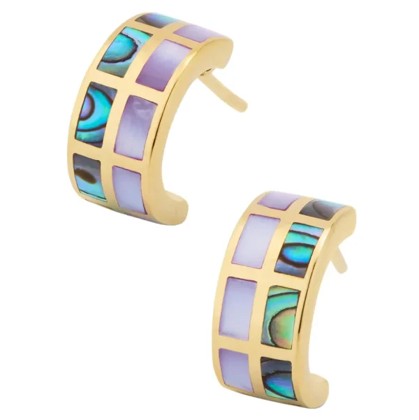 Dash Multicolor Sterling Huggie Earrings