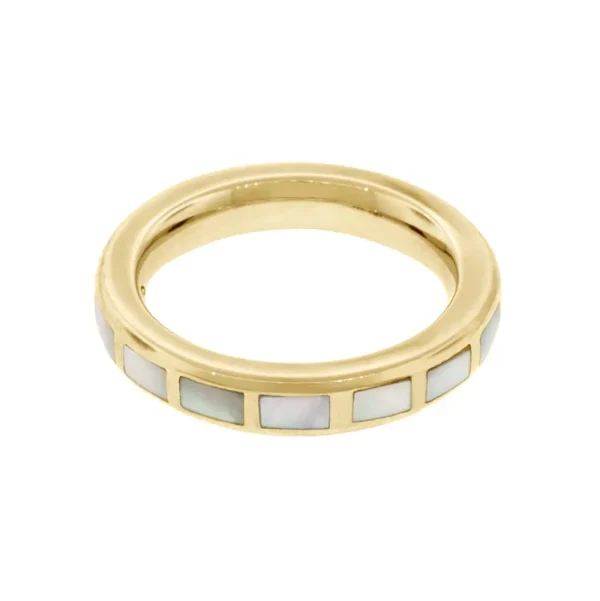 Dash Rectangle Gold Vermeil Sterling Stackable Ring
