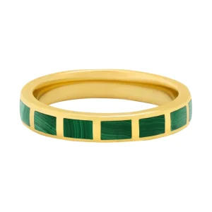 Dash Rectangle Gold Vermeil Sterling Stackable Ring