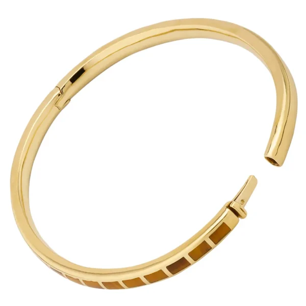Dash Rectangle Gold Vermeil Sterling Bangle Bracelet