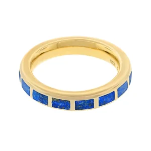 Dash Rectangle Gold Vermeil Sterling Stackable Ring