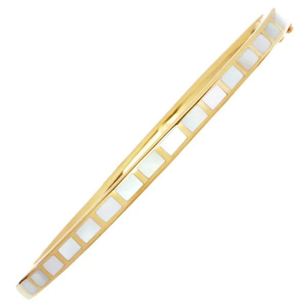 Dash Rectangle Gold Vermeil Sterling Bangle Bracelet
