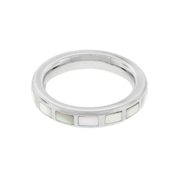 Dash Rectangle Sterling Stackable Ring